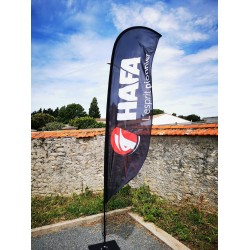 Drapeau flamme structure complète - HAFA Esprit Pionnier