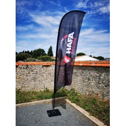 Drapeau flamme structure complète - HAFA Racing